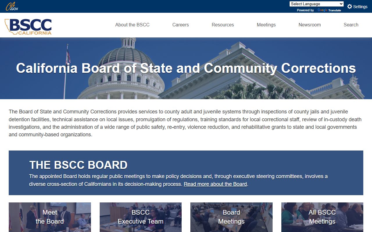 San Mateo County inmate population California BSCC state jail standards page